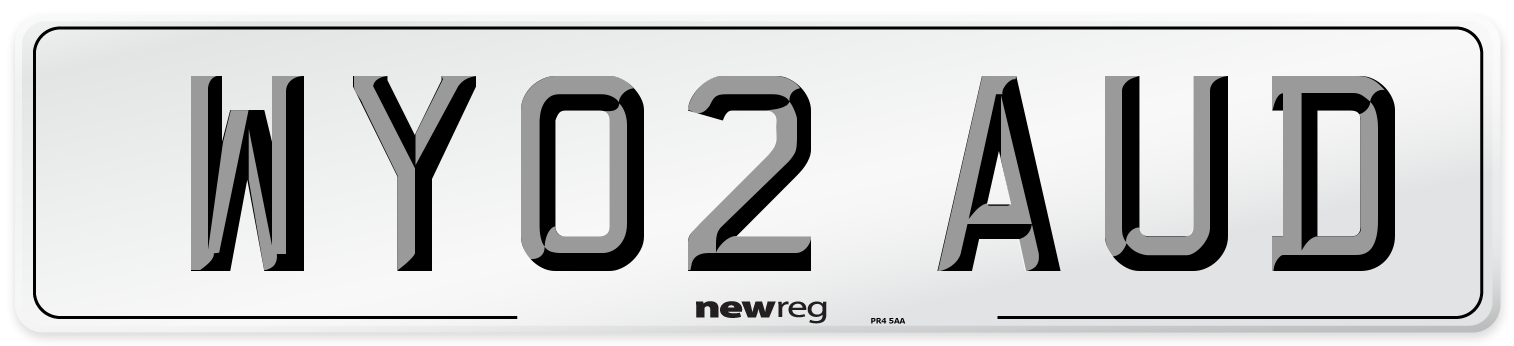 WY02 AUD Number Plate from New Reg